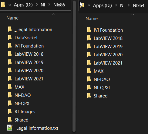 Install LabVIEW x86 x64